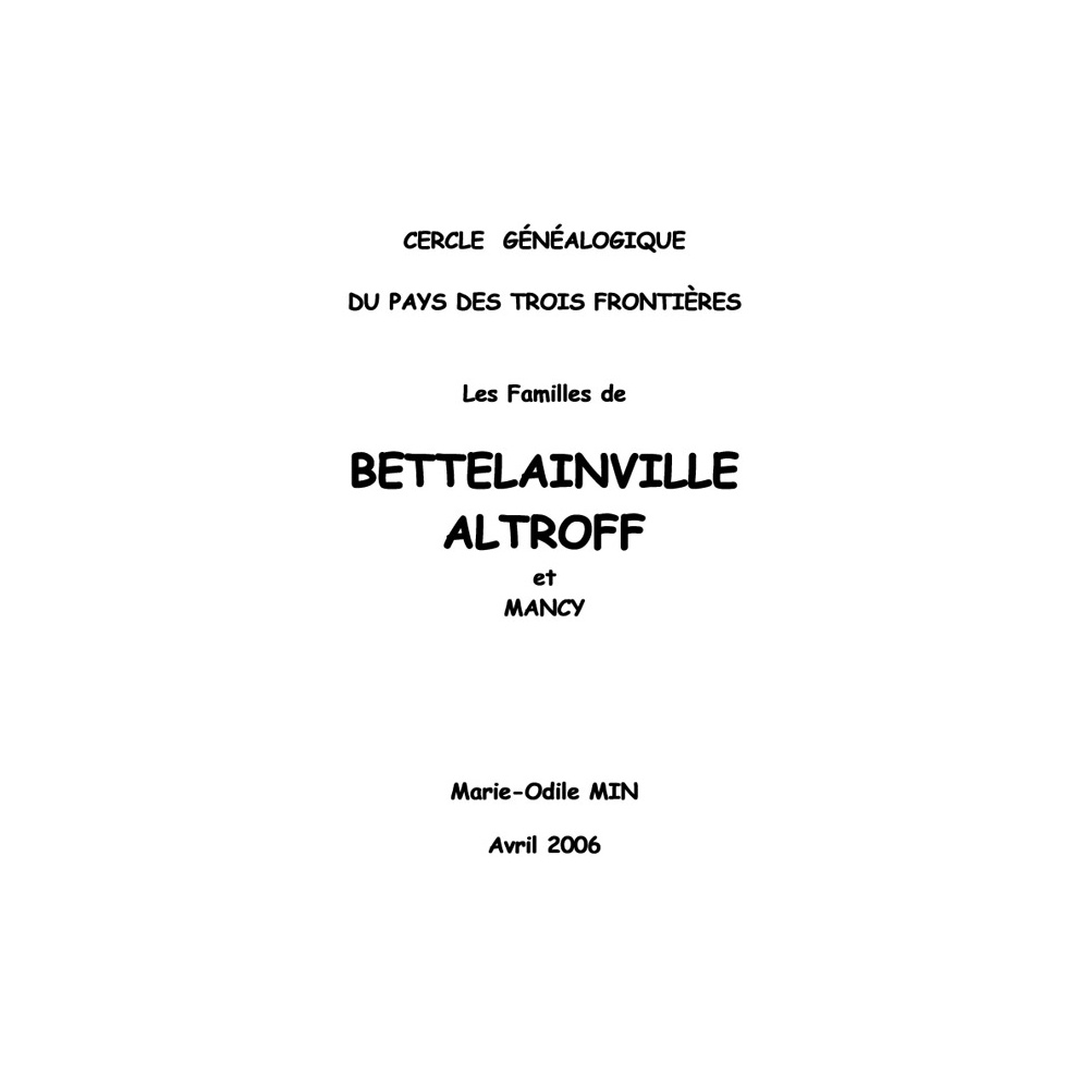 Bettelainville-Altroff